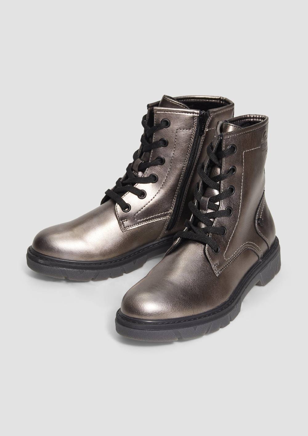 S.Oliver Stiefel mit Schnürung und Reißverschluss Saisonschlussverkauf