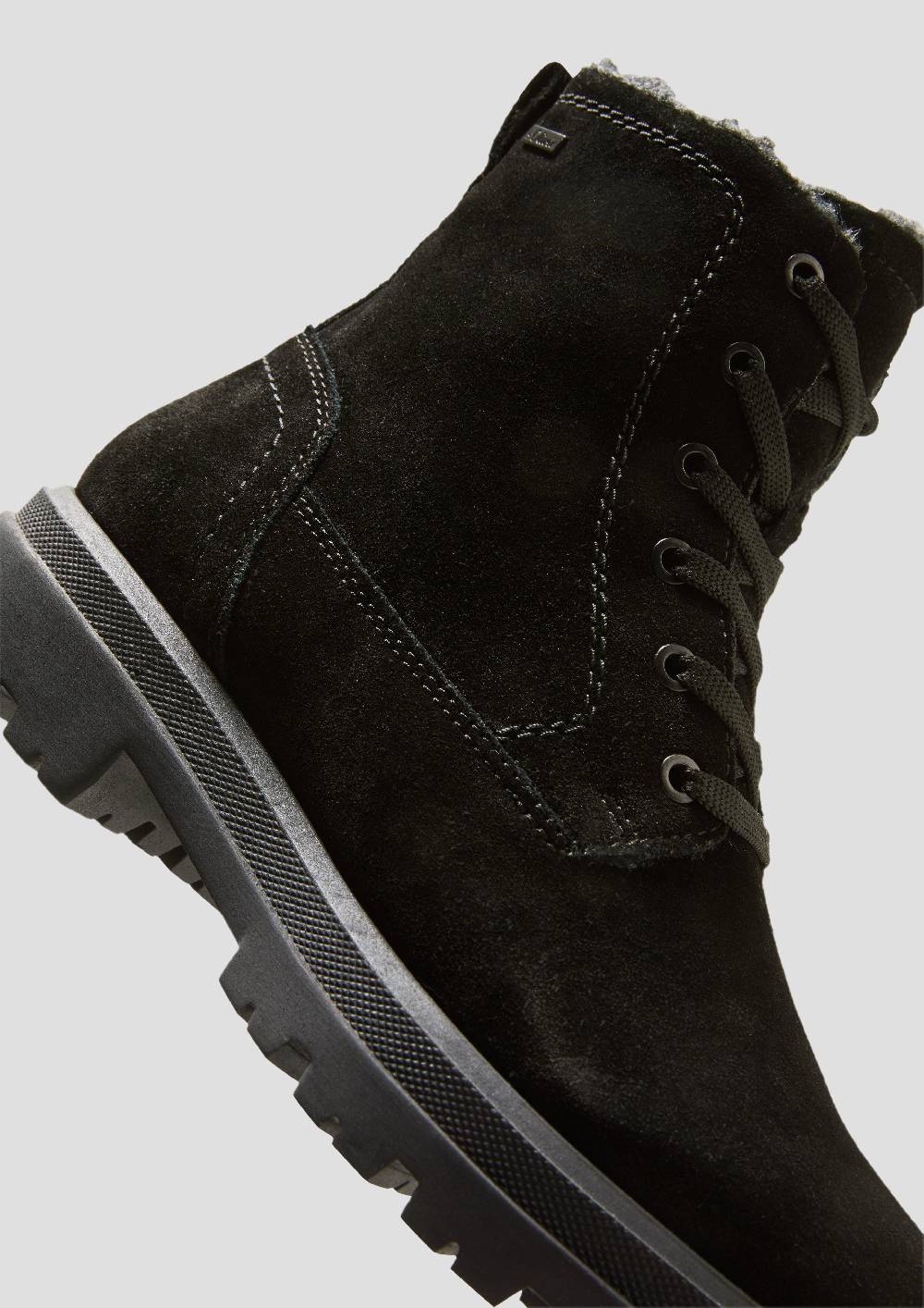 S.Oliver Gefütterte Stiefel aus Veloursleder Weihnachtsangebot