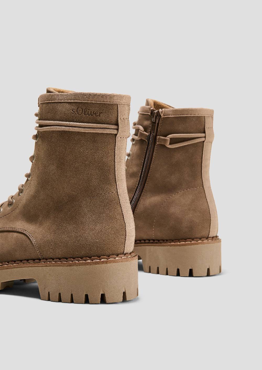 S.Oliver Schnürstiefel in Leder-Optik Valentinstagsangebot
