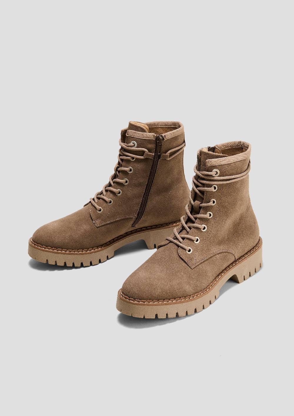 S.Oliver Schnürstiefel in Leder-Optik Valentinstagsangebot