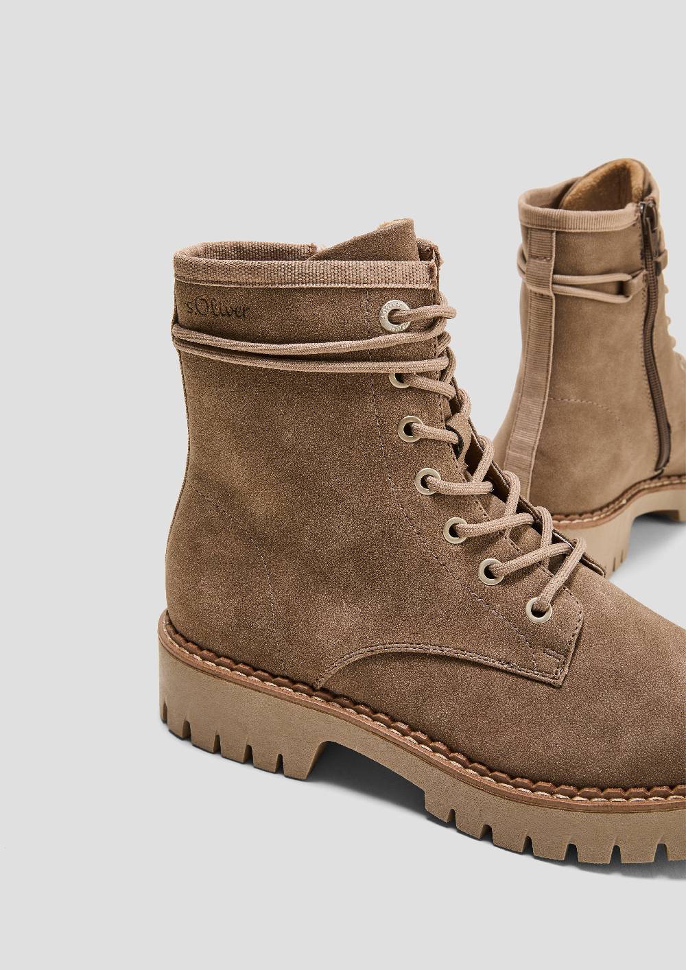 S.Oliver Schnürstiefel in Leder-Optik Valentinstagsangebot