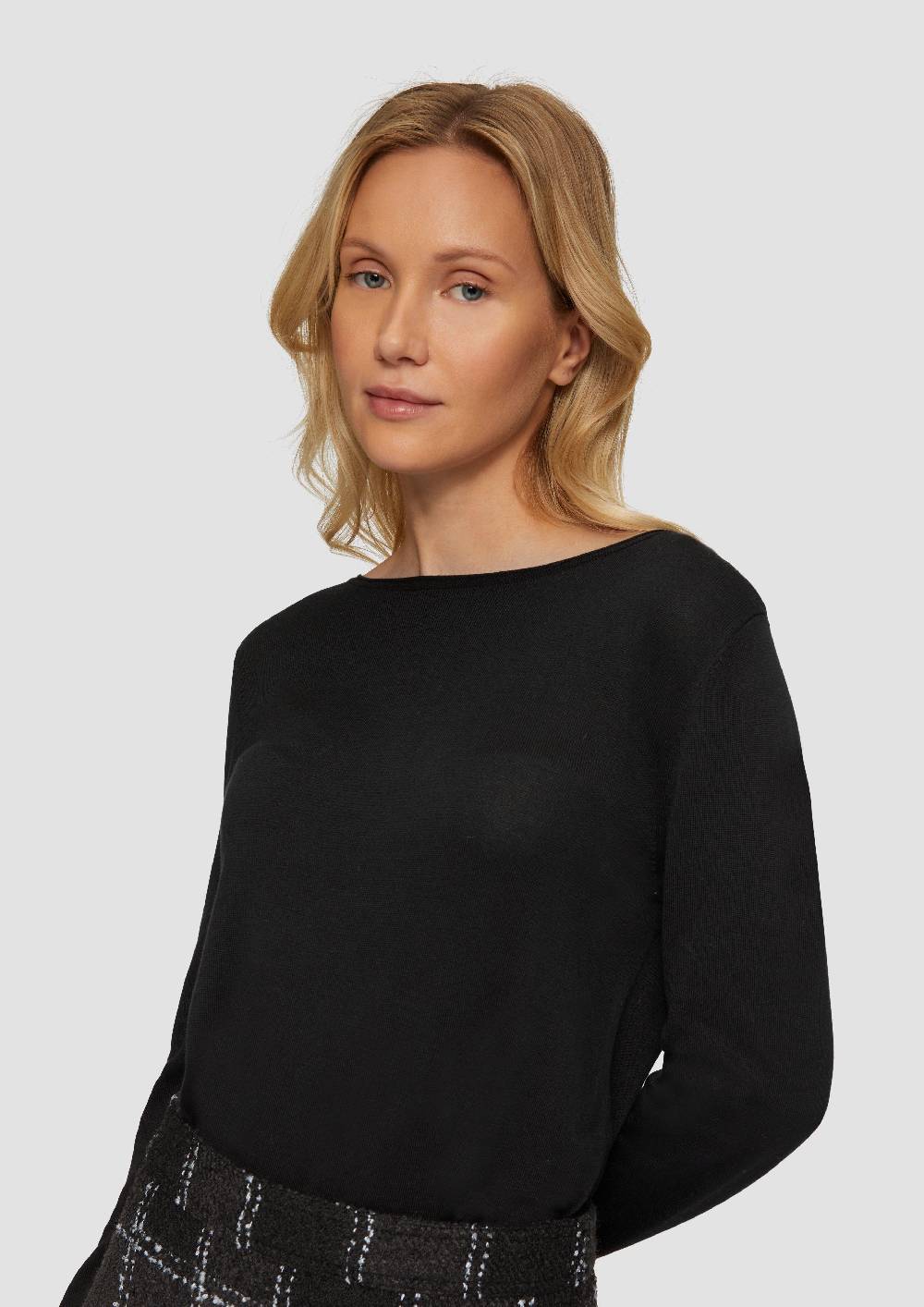 S.Oliver Leichter Feinstrickpullover mit Rollkante Jubiläumsangebot