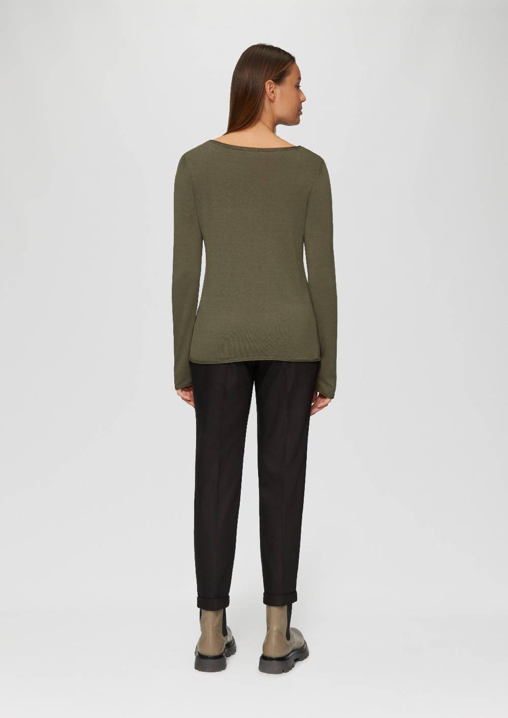 S.Oliver Leichter Feinstrickpullover mit Rollkante Heißer Verkauf