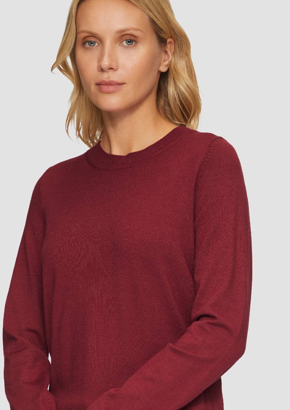 S.Oliver Weicher Pullover mit Rundhalsausschnitt aus Viskosemix Exklusive Angebote