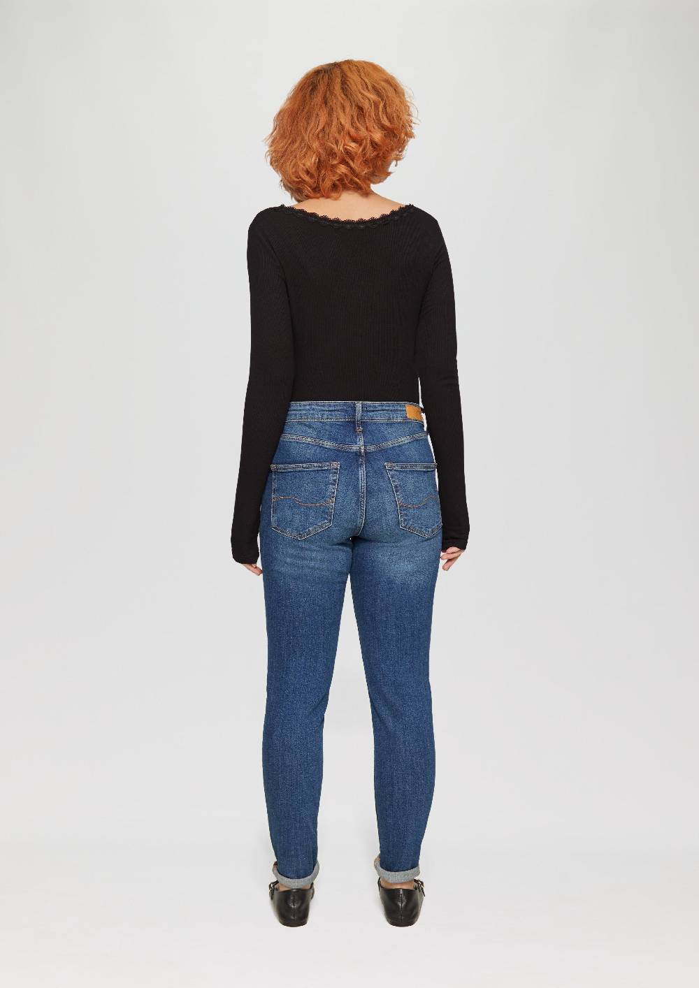 S.Oliver Rippshirt aus Viskosemix mit Spitzendetail Neuheiten