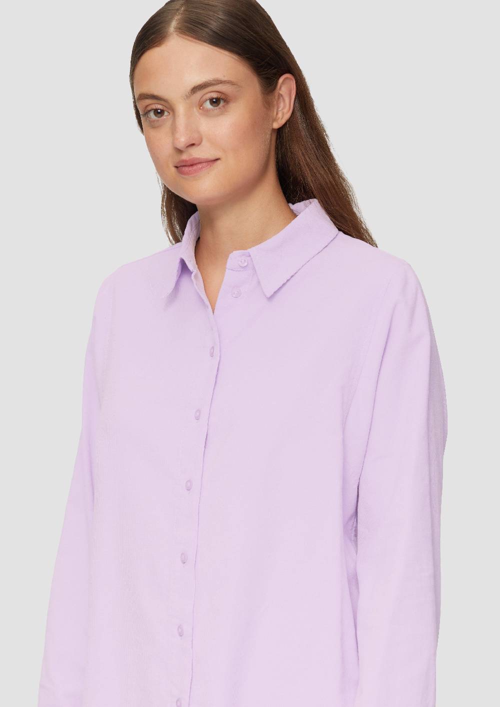 S.Oliver Cordbluse im Relaxed Fit mit Naht-Details Begrenzte Freigabe