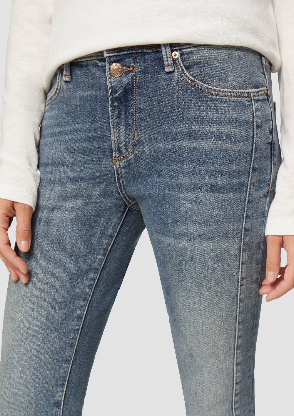 S.Oliver Jeans Betsy / Slim Fit / Mid Rise / Slim Leg / mit seitlichem Nahtdetail Bis zu 65% Rabatt