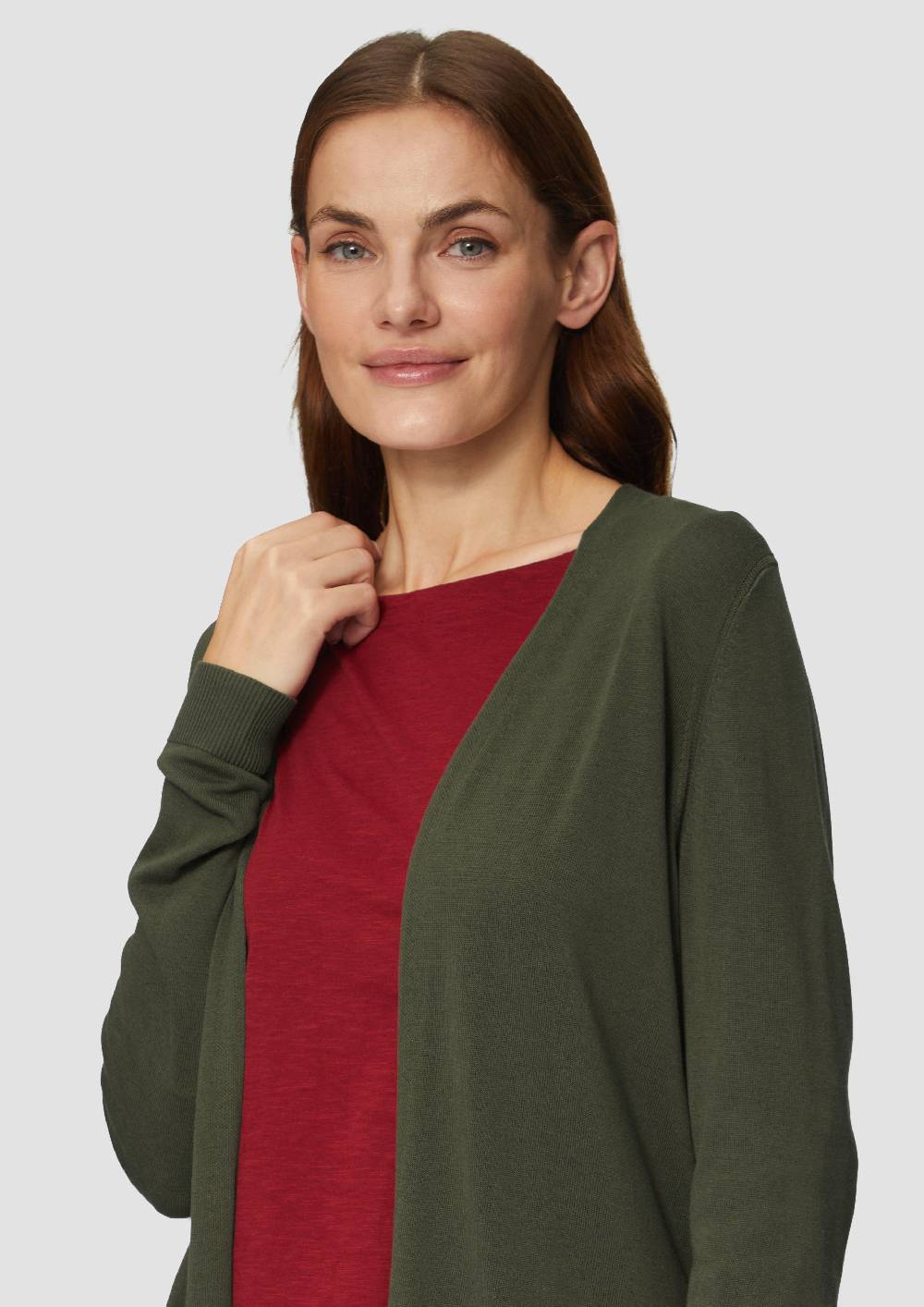 S.Oliver Cardigan aus Viskose-Baumwollmix Nur für heute