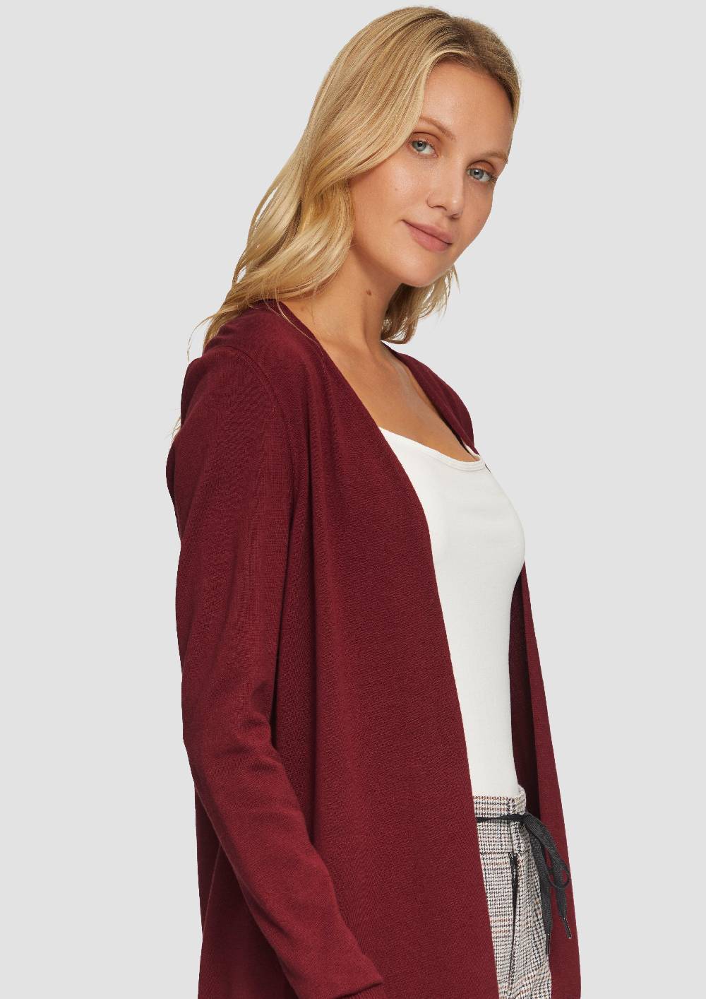 S.Oliver Cardigan aus Viskose-Baumwollmix Sonderangebot der Fabrik