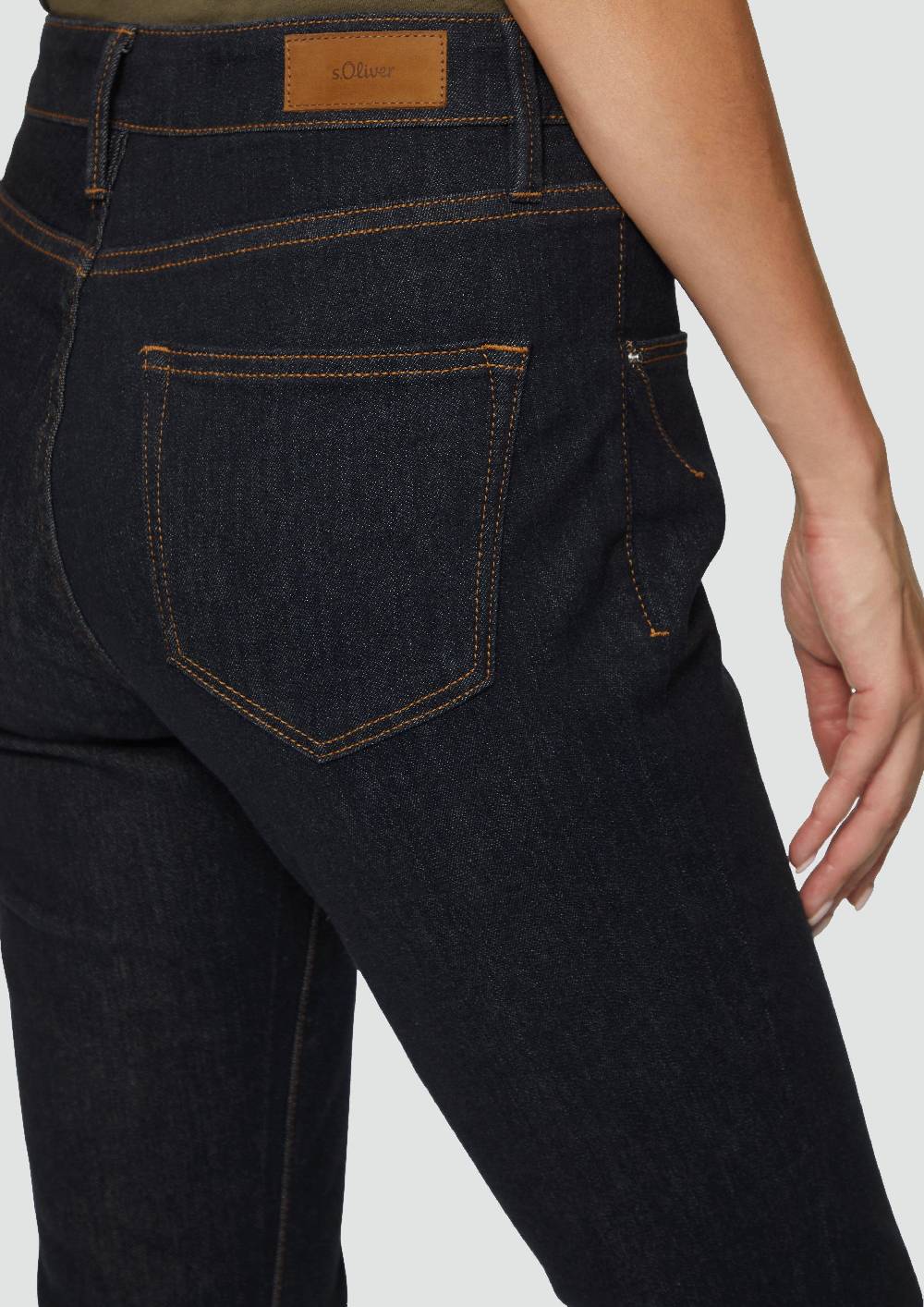 S.Oliver Jeans Betsy / Slim Fit / Mid Rise / Slim Leg / Rinsed Washed Super Rabatt