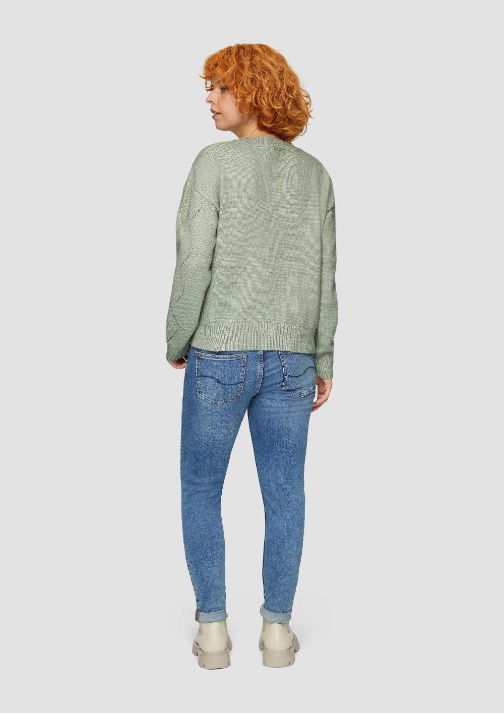 S.Oliver Pullover aus Viskosemix mit Ajour-Muster Riesige Rabatte