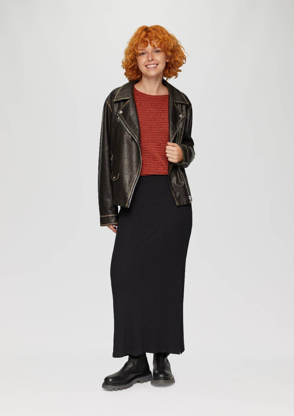 S.Oliver Pullover mit Strukturmuster aus Viskosemix 50% Rabatt mit kostenlosem Versand