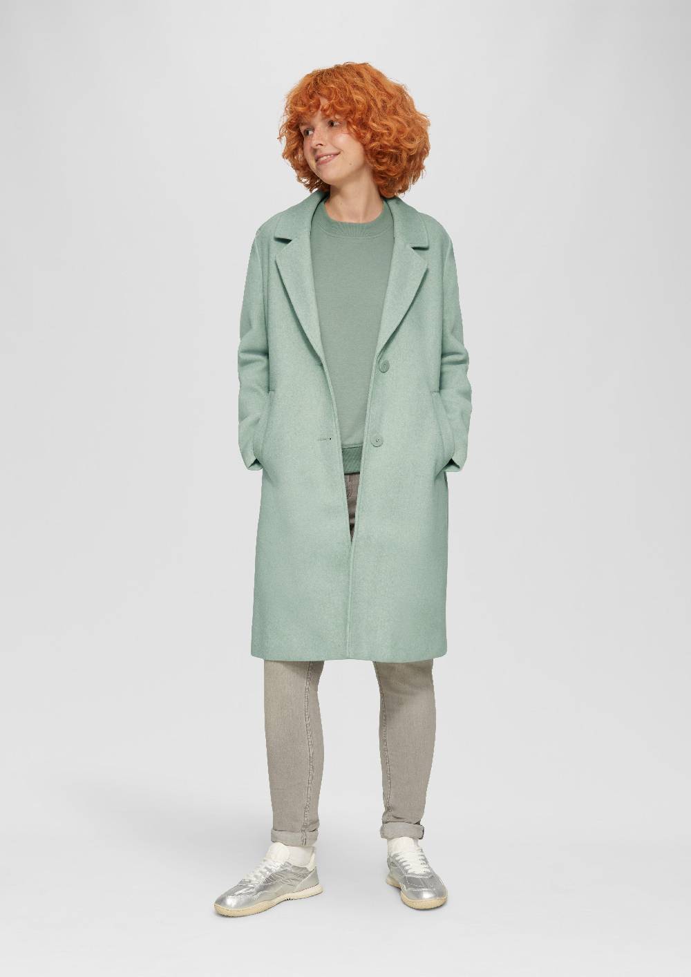 S.Oliver Lockeres Sweatshirt mit überschnittener Schulter Outlet