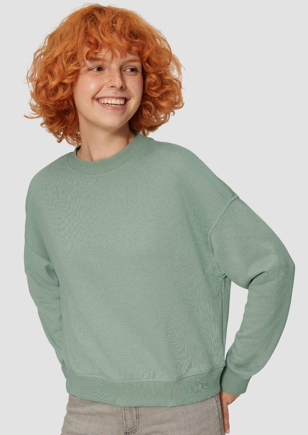 S.Oliver Lockeres Sweatshirt mit überschnittener Schulter Outlet
