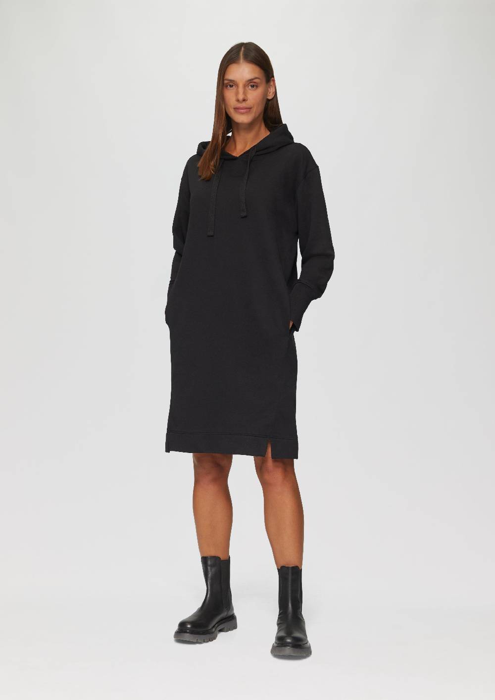 S.Oliver Sweatkleid mit Eingrifftaschen und vorgesetzter Seitennaht Blitzverkäufe