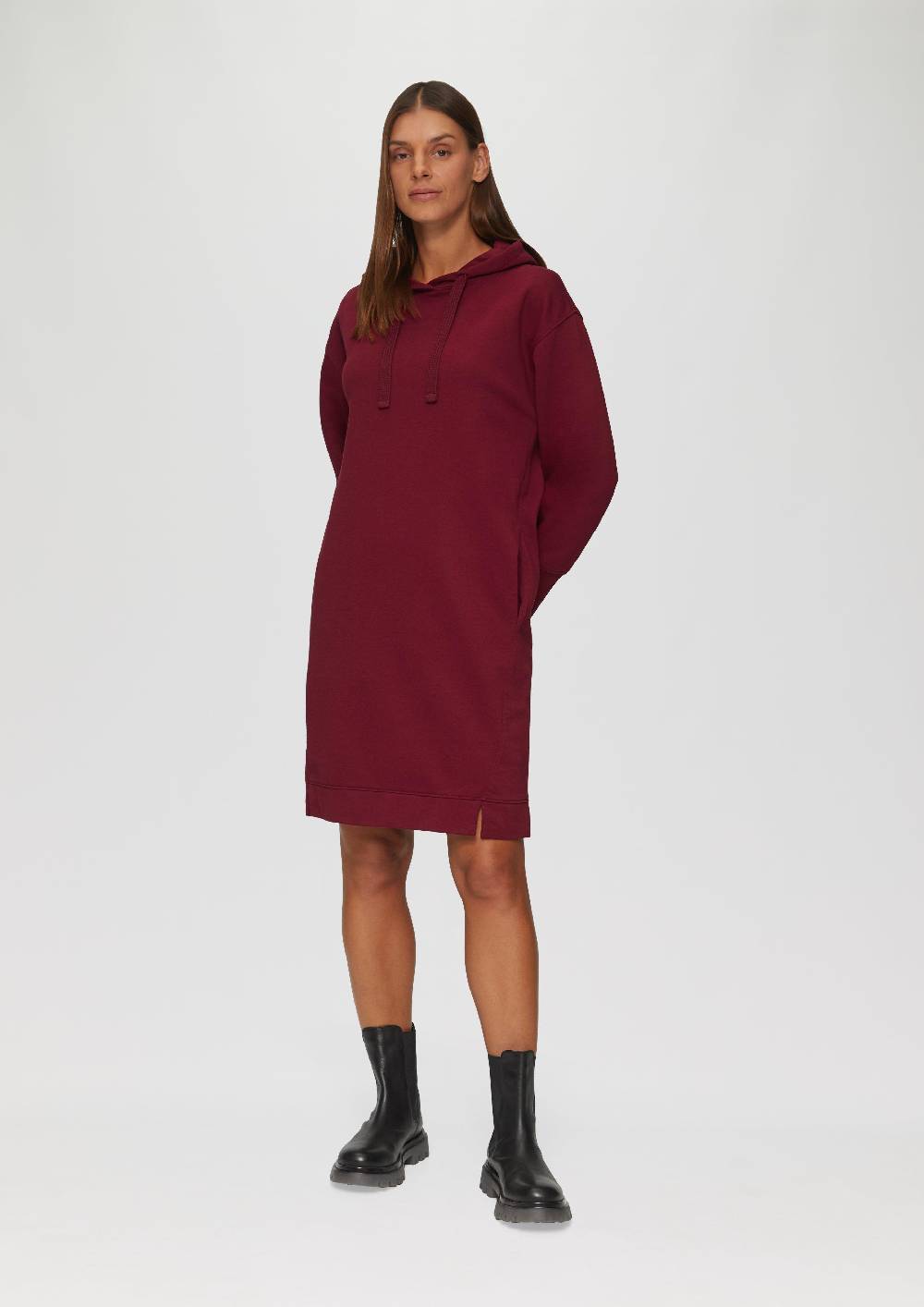 S.Oliver Sweatkleid mit Eingrifftaschen und vorgesetzter Seitennaht Kostenloser Versand