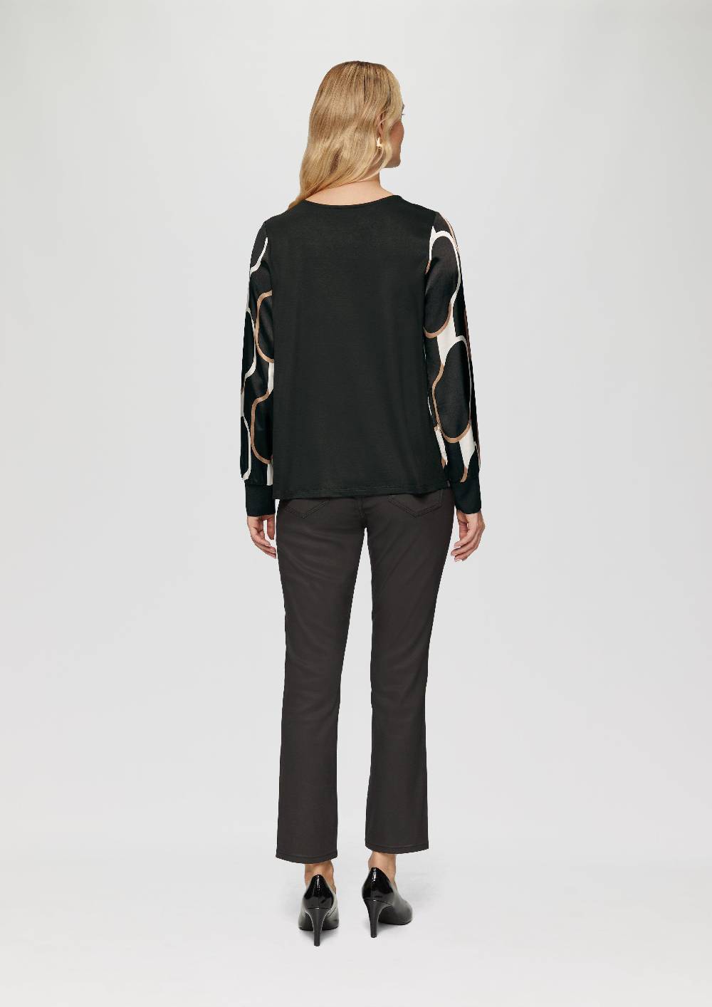 S.Oliver Shirt im Fabricmix mit Raff-Details Limitierter Zeitrabatt