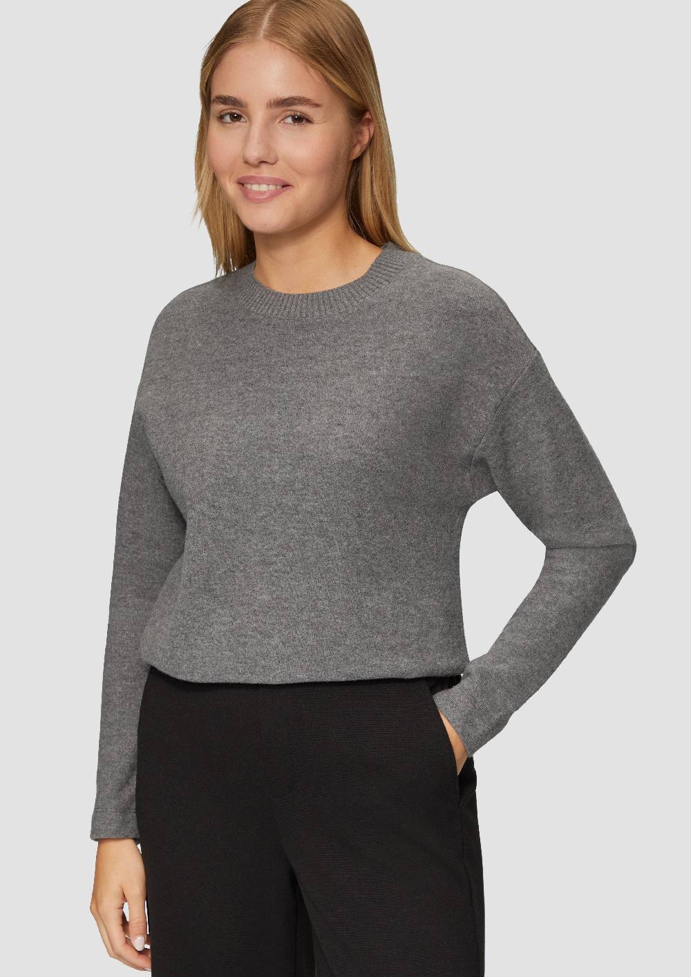 S.Oliver Weiches Sweatshirt mit gebrushter Oberfläche Fabrikpreis