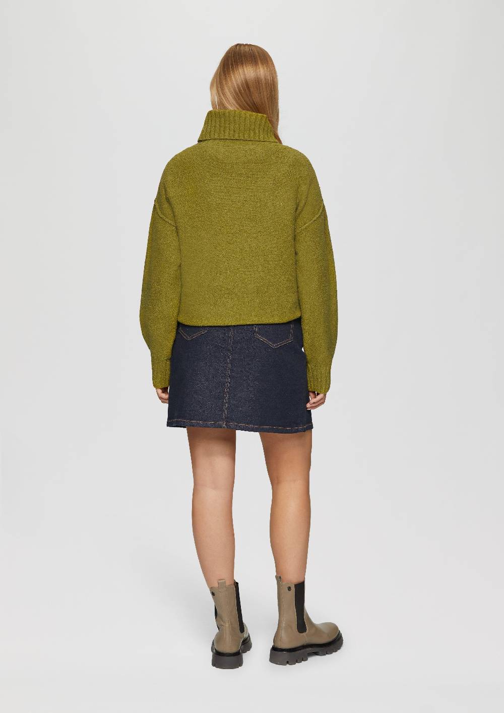 S.Oliver Weicher Rollkragenpullover aus Baumwoll-Bouclé Versandkostenfrei
