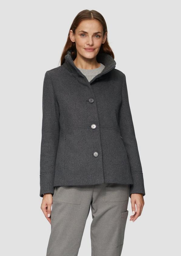 S.Oliver Twilljacke mit Strick-Stehkragen und Eingrifftaschen Osterangebot