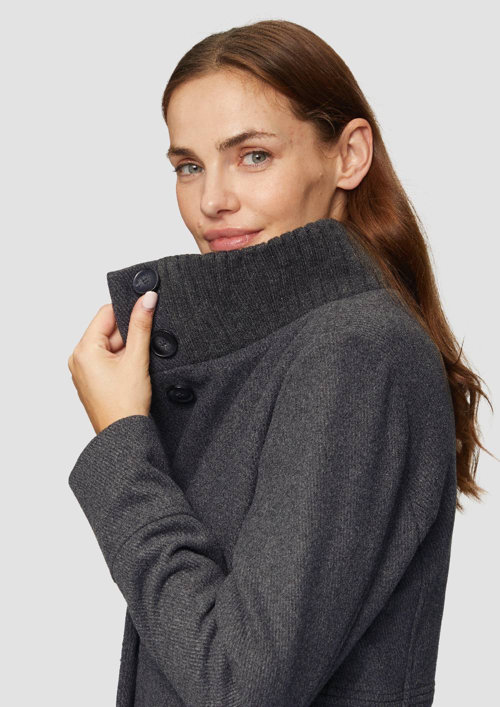 S.Oliver Twilljacke mit Strick-Stehkragen und Eingrifftaschen Osterangebot