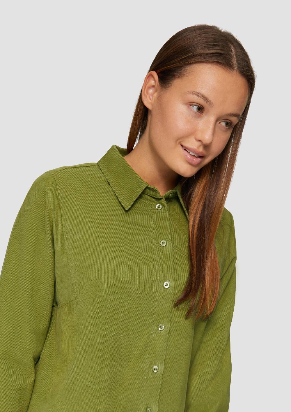 S.Oliver Cordbluse im Relaxed Fit mit Naht-Details Vatertagsangebot
