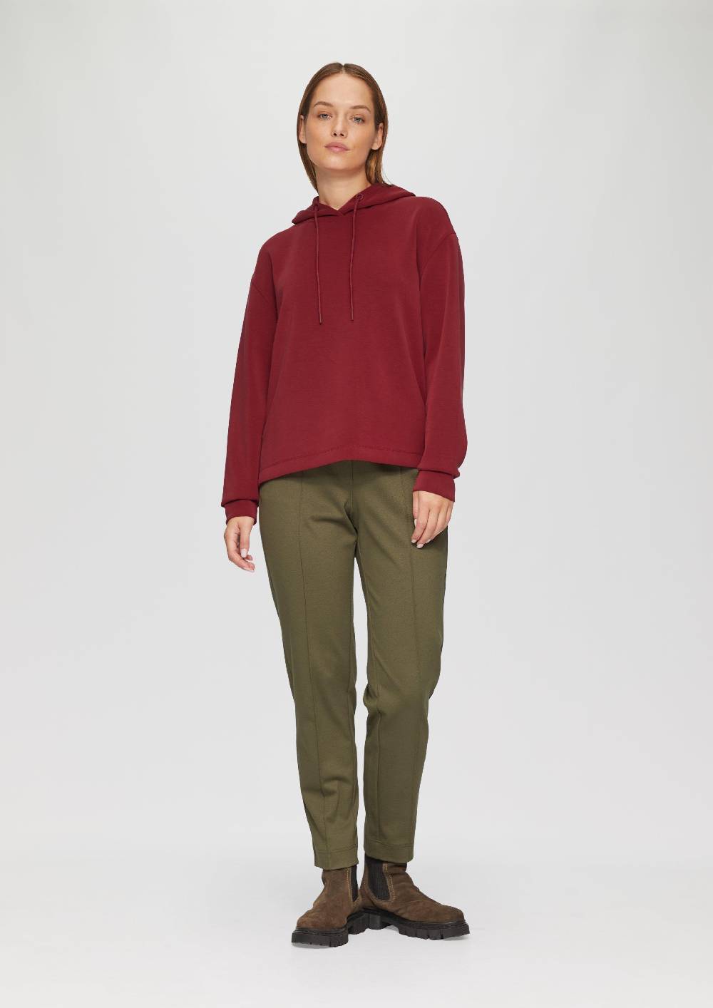 S.Oliver Hoodie aus Scuba im Relaxed Fit Neueste Mode