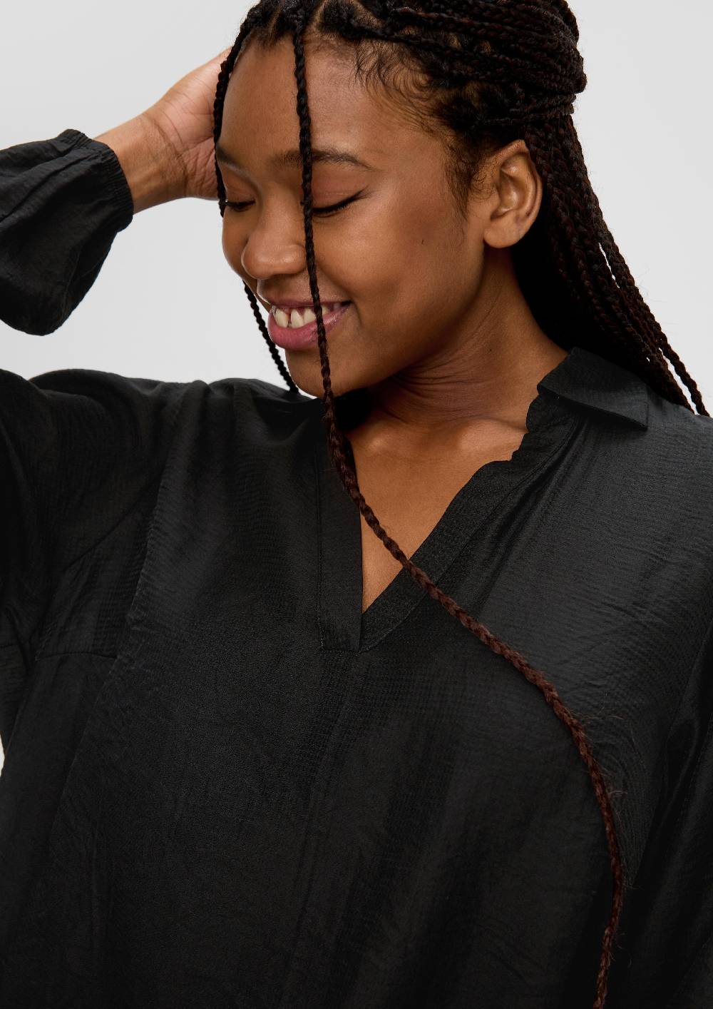 S.Oliver Hemdbluse mit Dobby-Struktur Zeitlich begrenztes Angebot