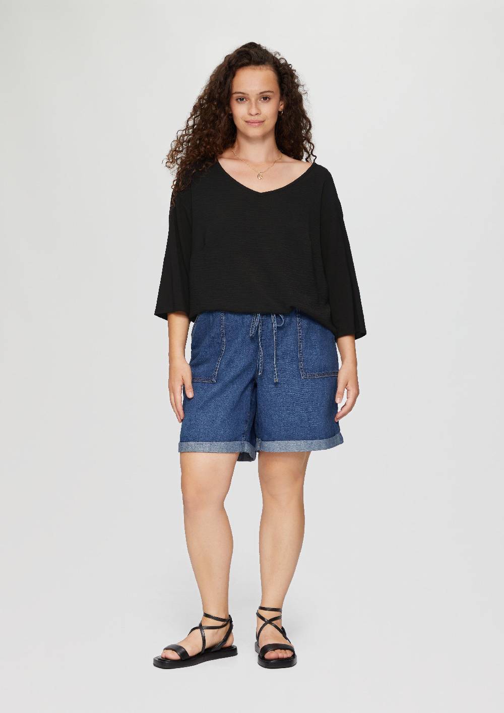S.Oliver Shirt im Fabricmix und Loose Fit Blitzangebot