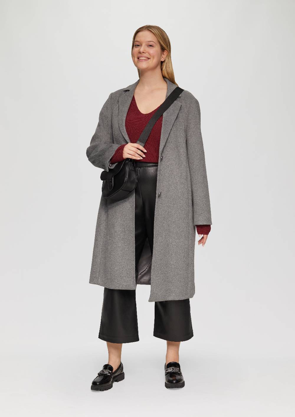 S.Oliver Strickpullover mit V-Ausschnitt im Loose Fit Tiefpreis