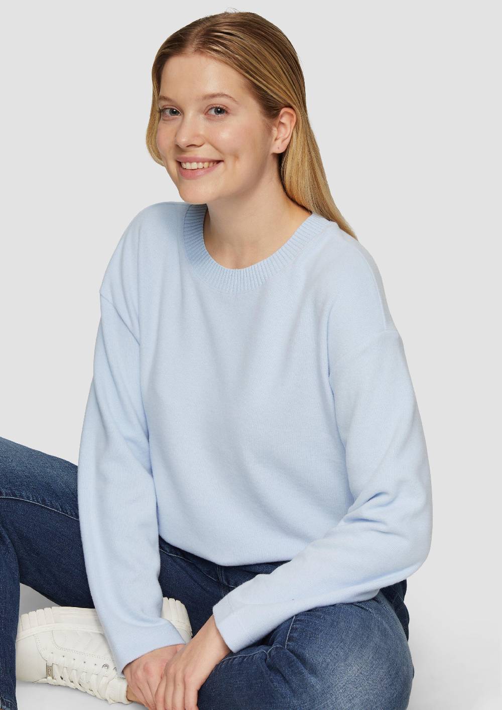 S.Oliver Weiches Sweatshirt mit überschnittenen Schultern Letzte 3 Tage