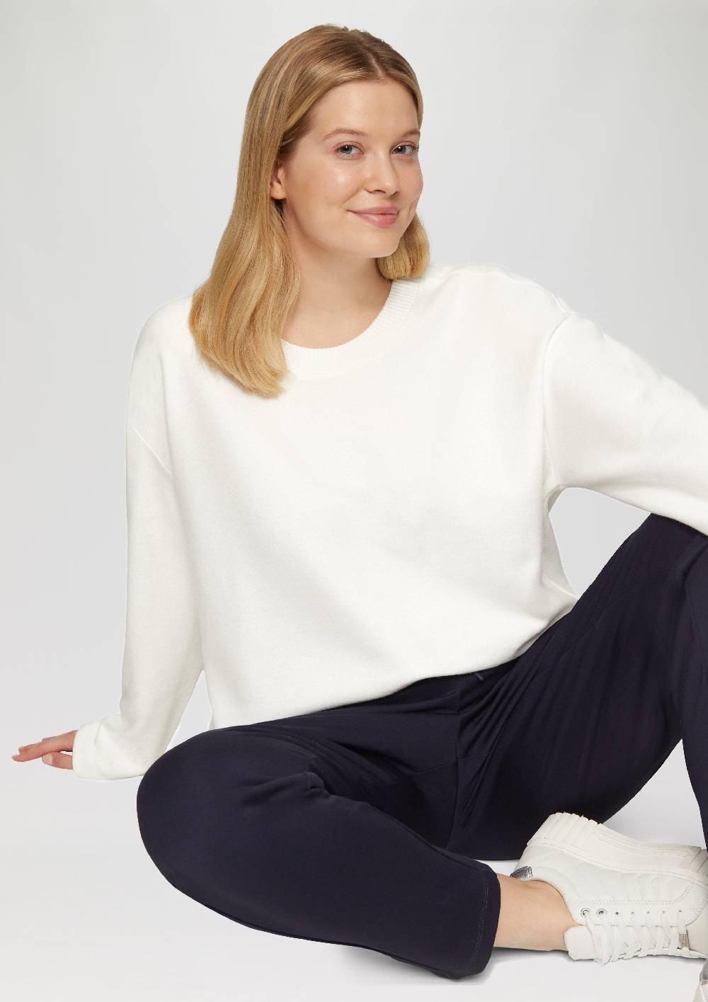 S.Oliver Weiches Sweatshirt mit überschnittenen Schultern JETZT KAUFEN