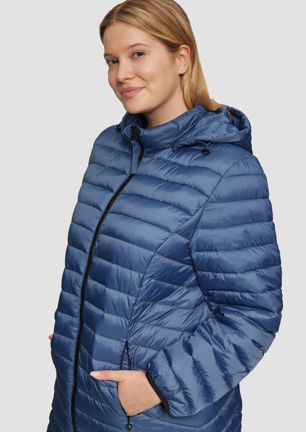 S.Oliver Steppjacke mit Logo-Kapuze Clearance-Verkauf