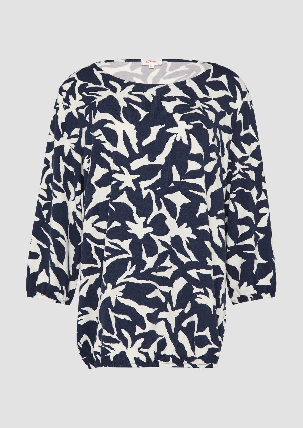 S.Oliver Shirt mit All-over-Print aus Viskosestretch Angebote