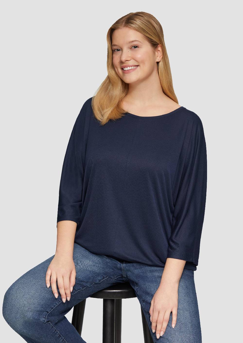 S.Oliver O-Shape-Shirt mit Fledermausarm Limitierter Zeitrabatt