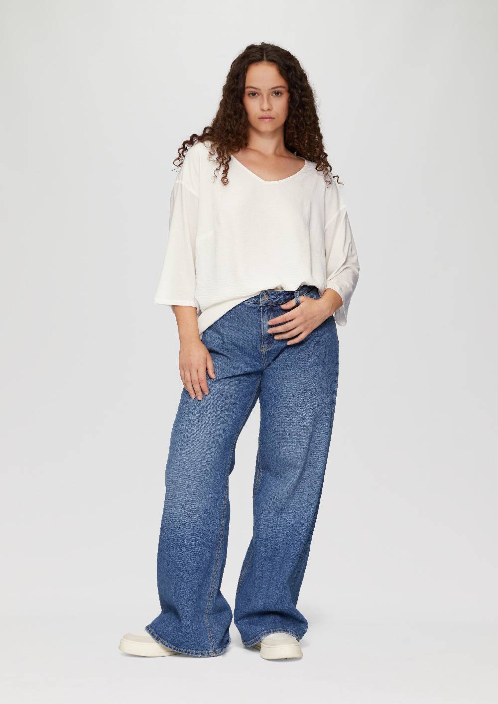 S.Oliver Shirt im Fabricmix und Loose Fit Fabrik Onlineshop