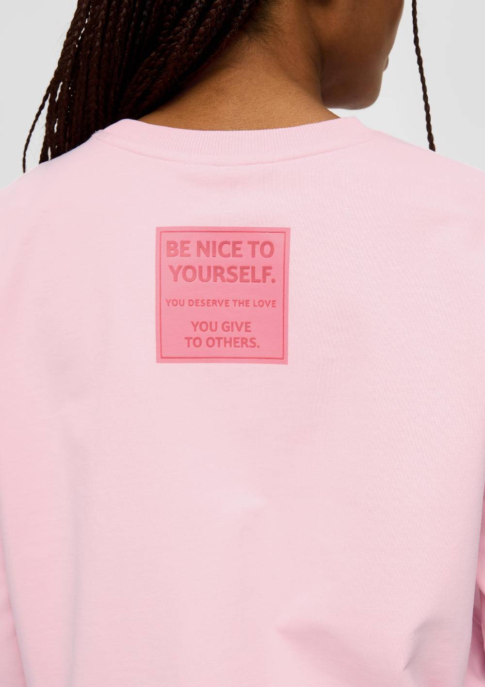 S.Oliver Sweatshirt im Boxy Cut mit Rückenprint Günstig kaufen