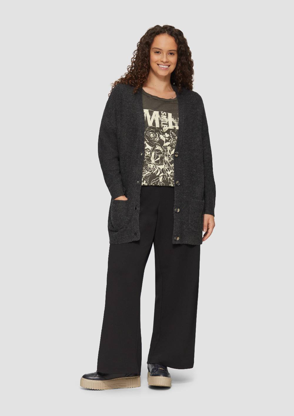 S.Oliver Oversized Print-Shirt im Used-Look Versandkostenfrei