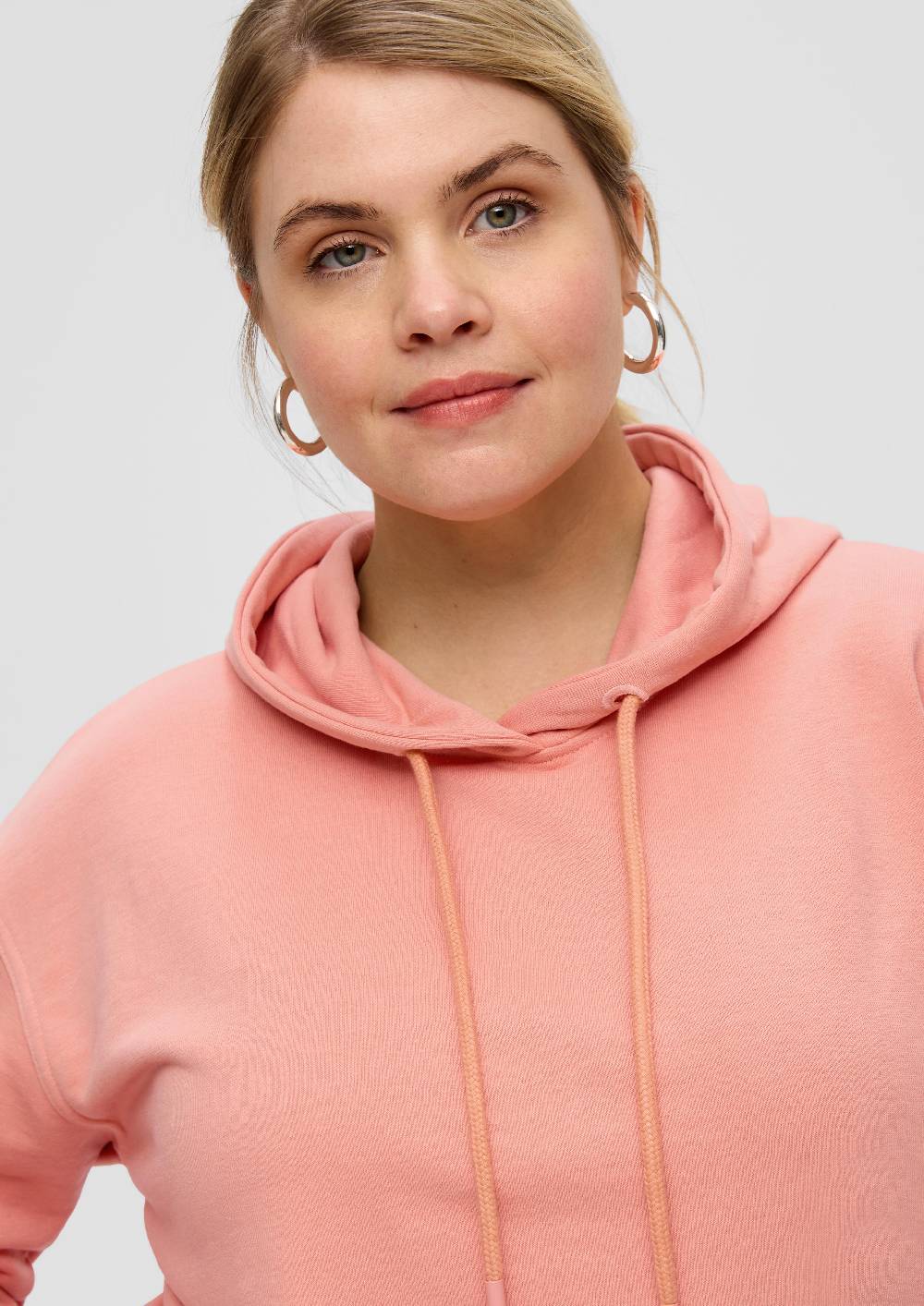 S.Oliver Kapuzensweatshirt mit überschnittener Schulter Black Friday