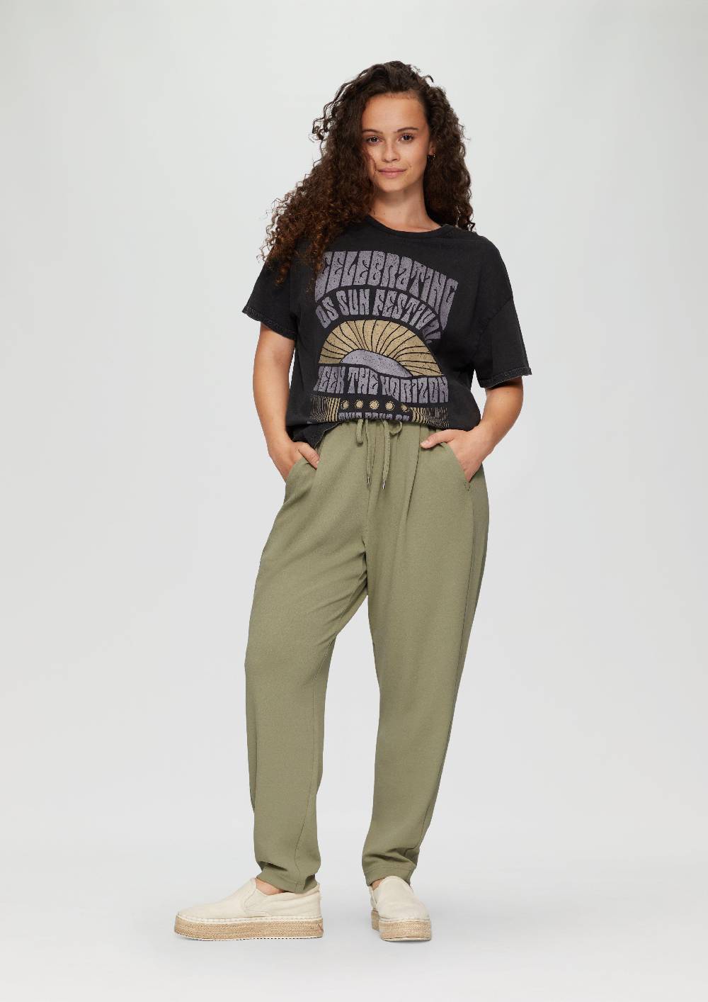 S.Oliver Jogpants aus Interlock-Crêpe Weihnachtsangebot