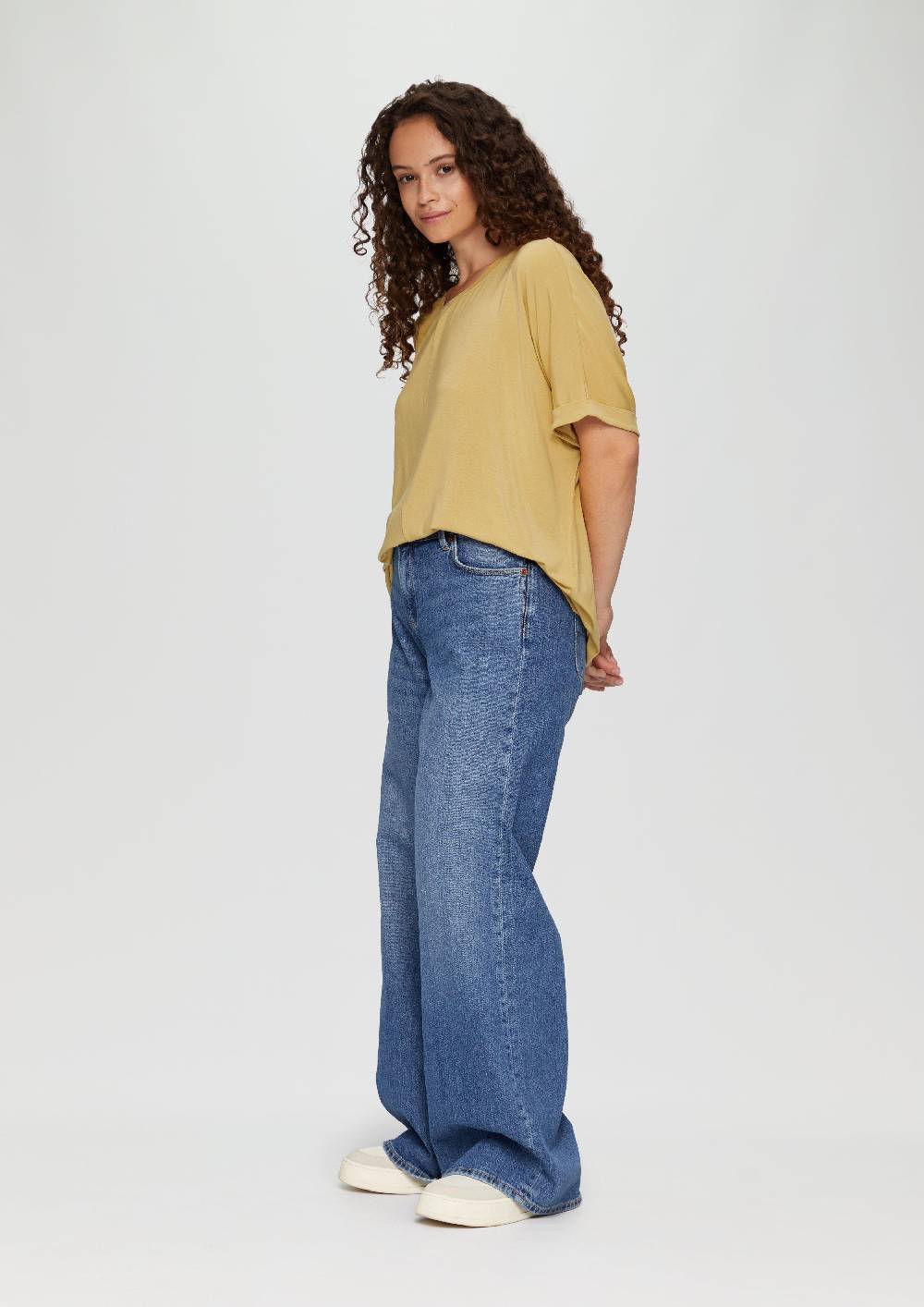 S.Oliver Loose-Fit-Shirt im Lyocellmix Heißer Verkauf
