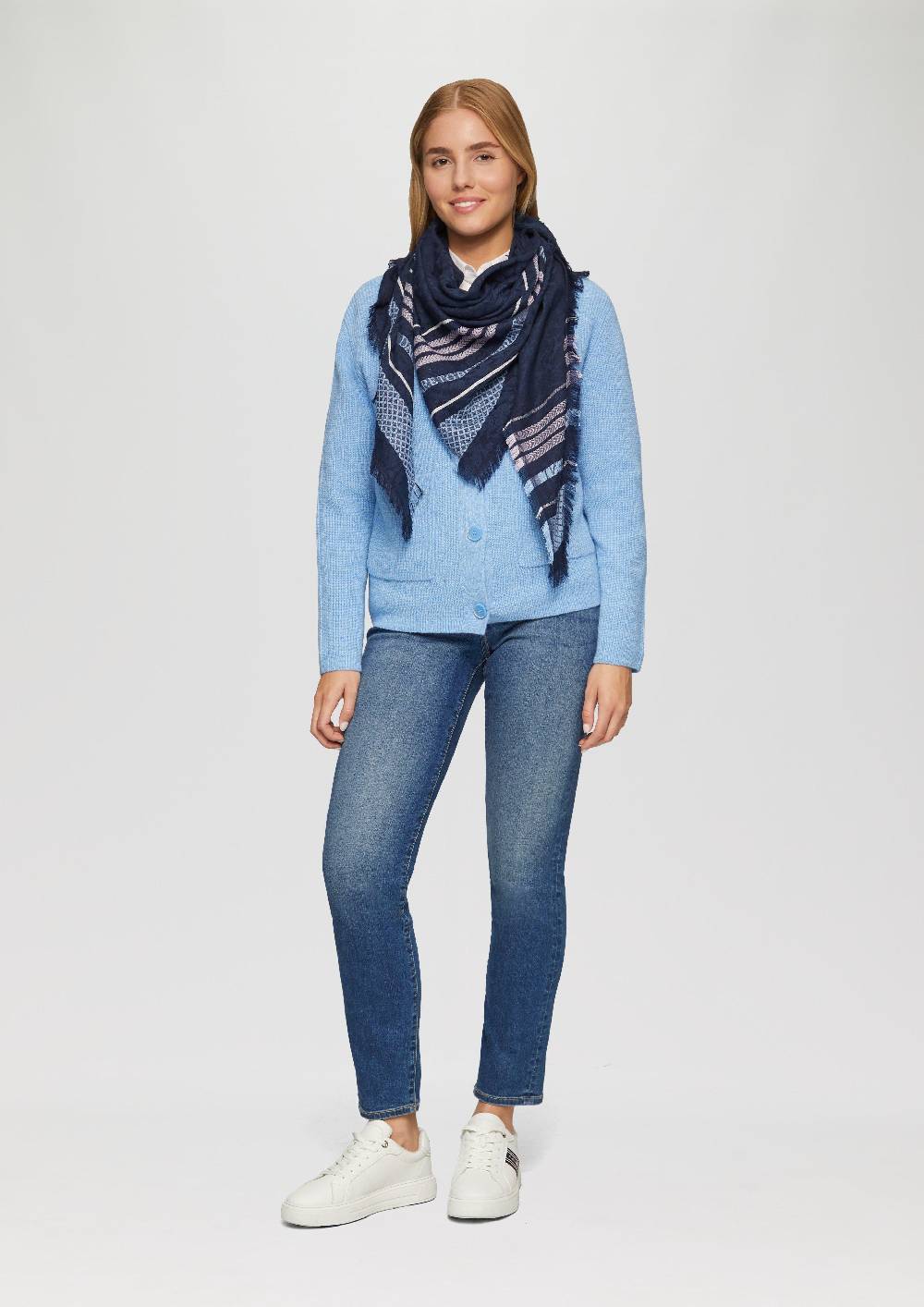 S.Oliver Tuch mit All-over-Print Discount Store für neue Produkte