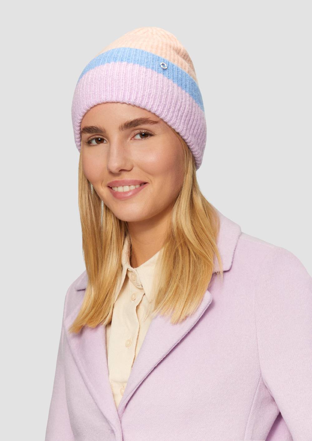 S.Oliver Strickbeanie mit Streifen Fabrik Onlineshop