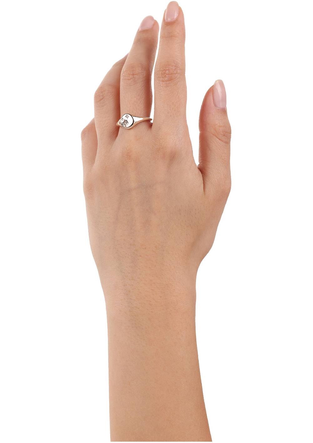 S.Oliver rosévergoldeter Silber-Ring mit Zirkonia-Steinen Weihnachtsangebot