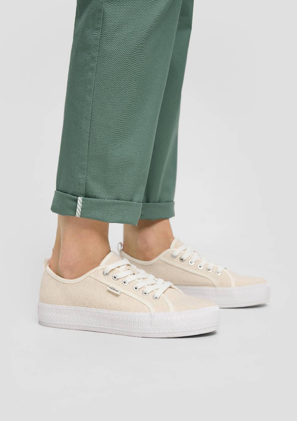 S.Oliver Chino mit Gürtel aus Baumwollstretch Kostenlose Rückgabe