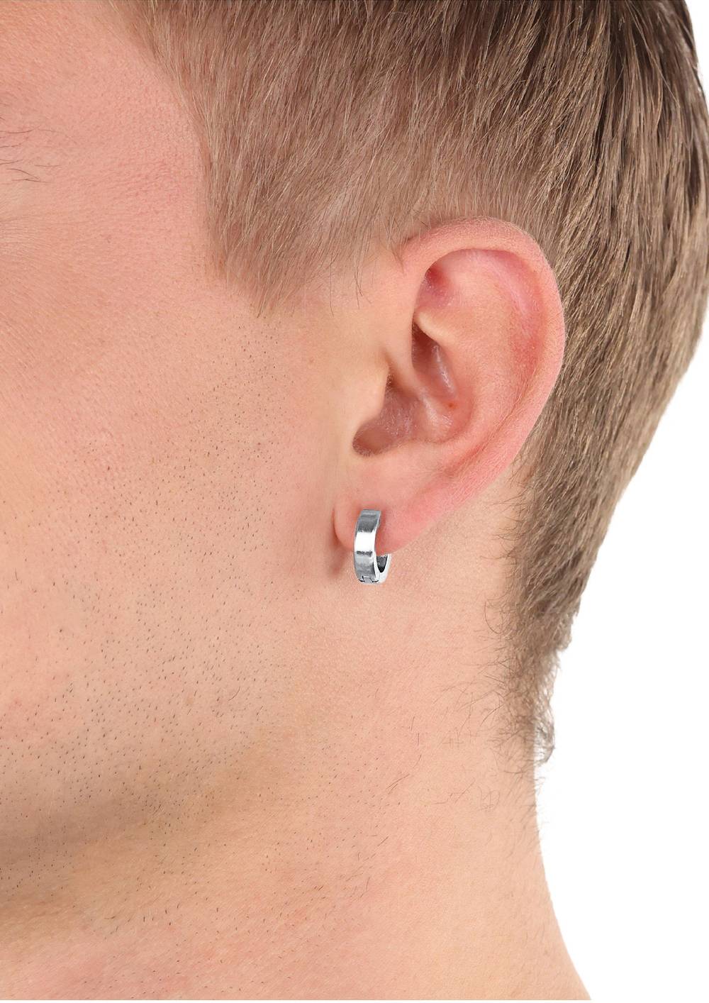 S.Oliver Single-Creolen aus Edelstahl Sonderangebot der Fabrik