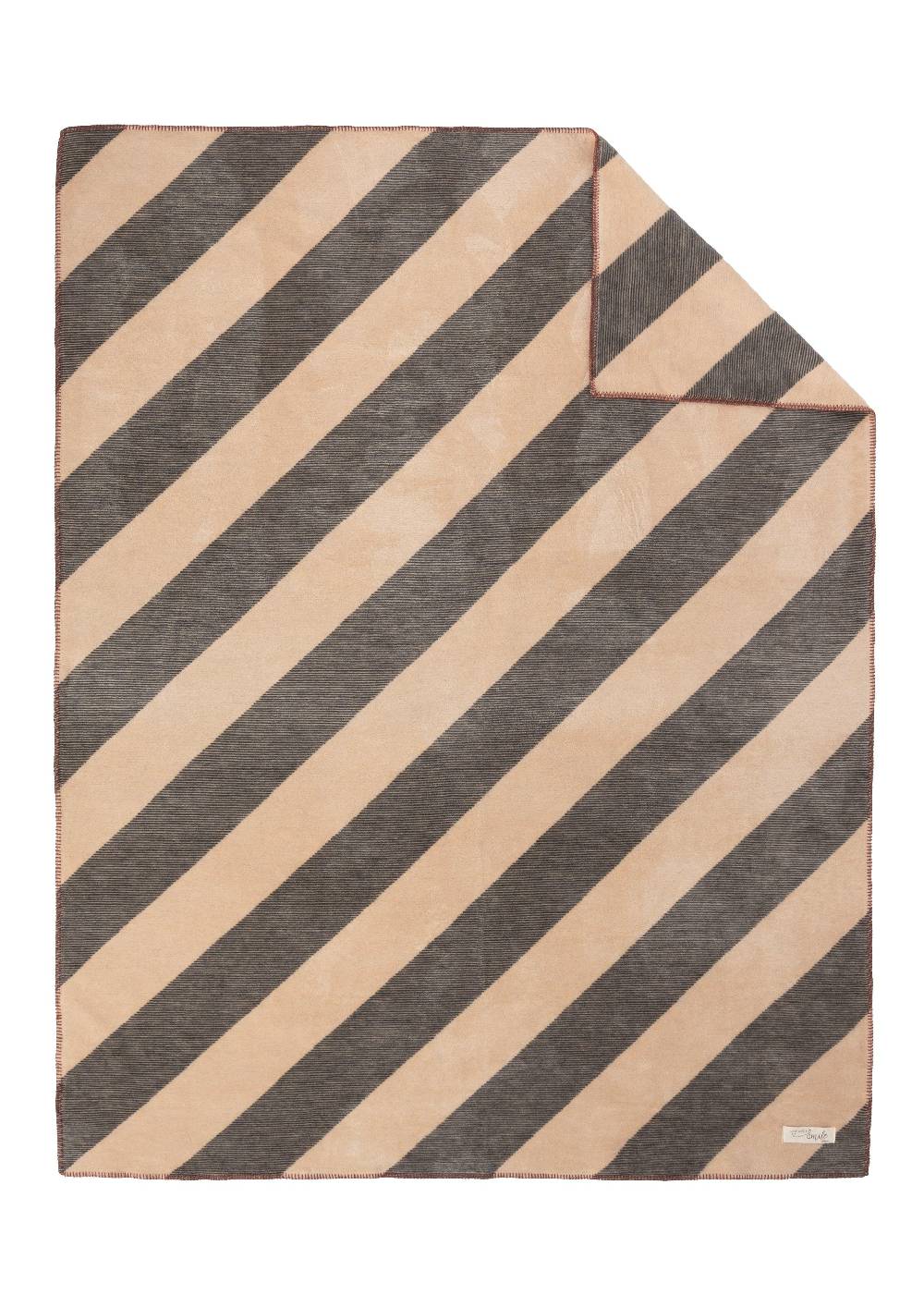 S.Oliver Jacquard-Decke mit Streifenmuster Heißer Verkauf
