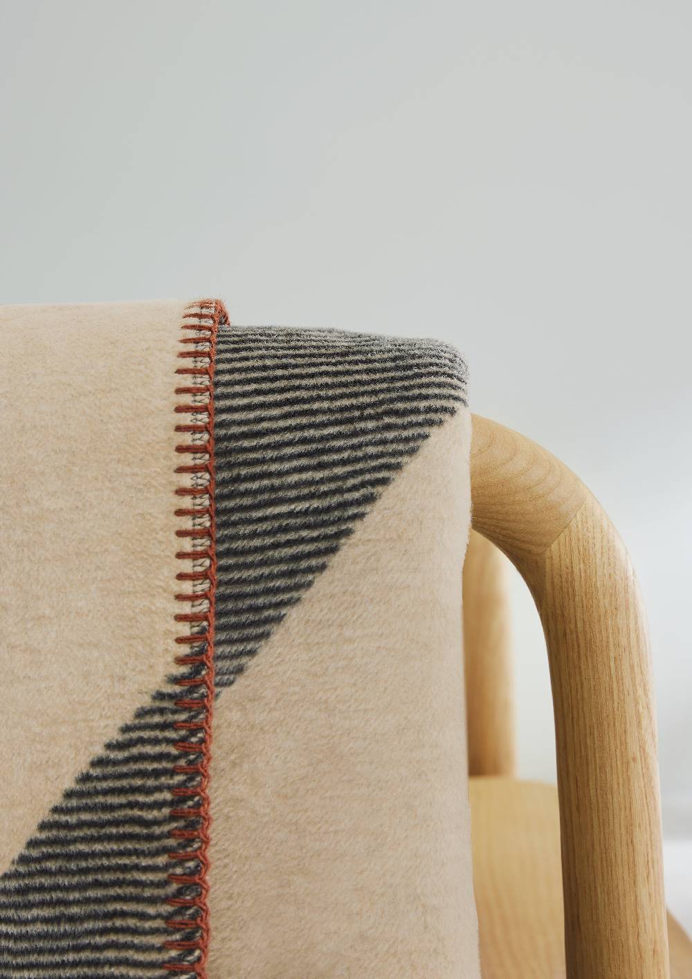 S.Oliver Jacquard-Decke mit Streifenmuster Heißer Verkauf