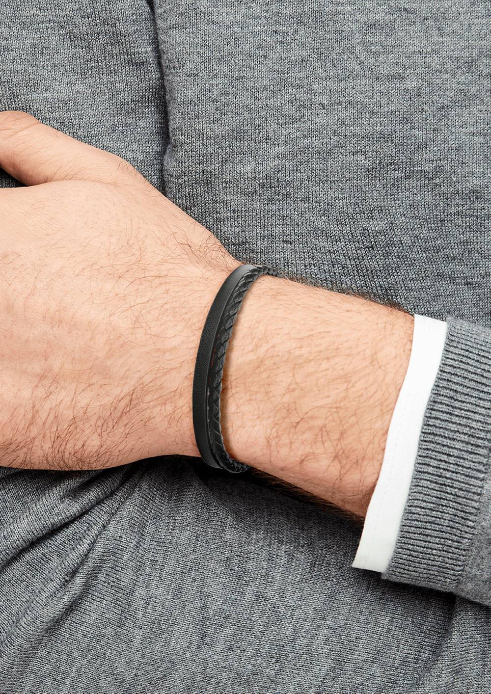 S.Oliver Lederarmband mit Edelstahl Neueste Stile