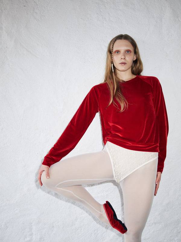 Simone Wild Velvet Raglan Sweater Bestseller